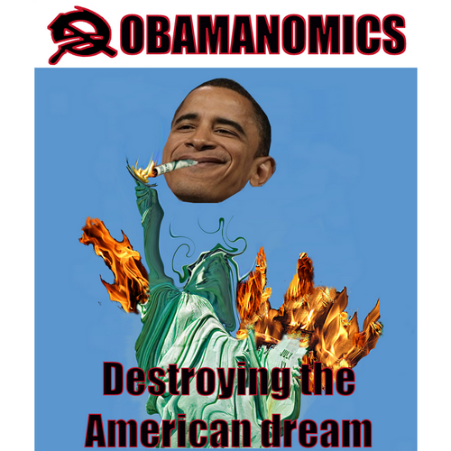 T-Shirt: OBAMANOMICS: DESTROYING THE AMERICAN DREAM